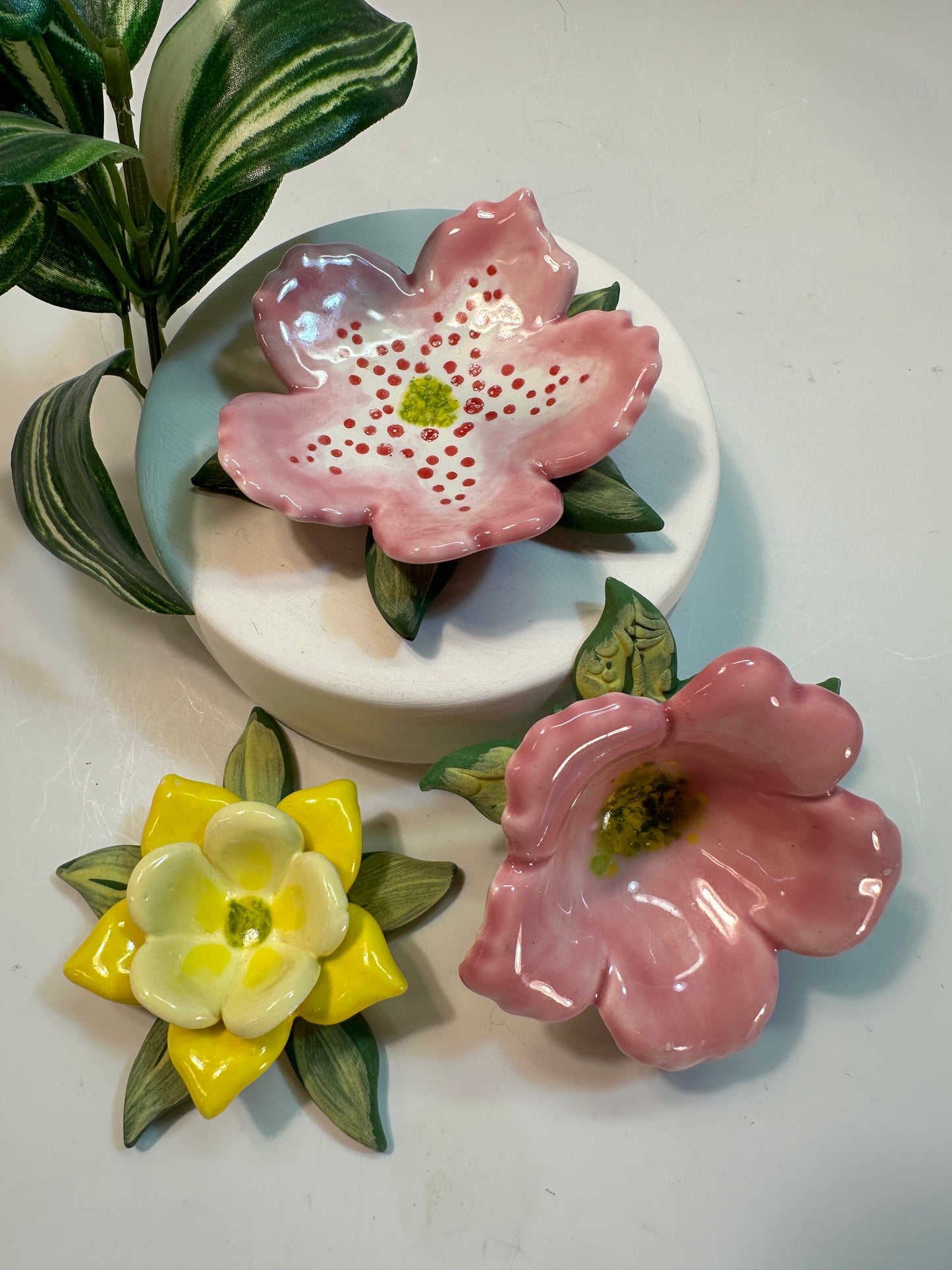 Pink Wild Rose Ring Dish