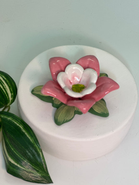 Pink Columbine Ring Dish
