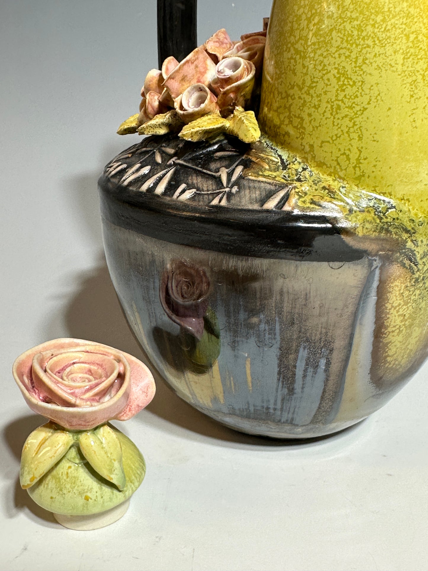 Salt Fired "Rooster" Teapot