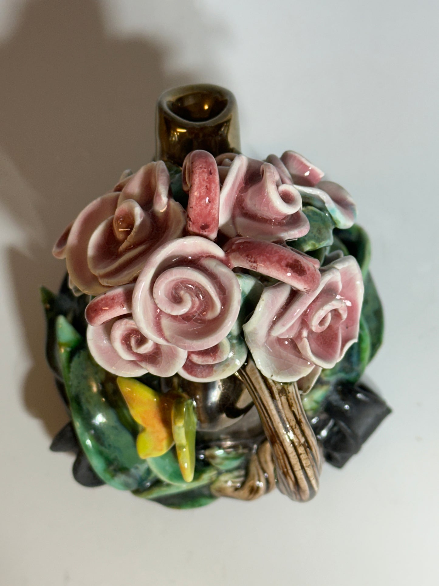Roses on Gold Teapot