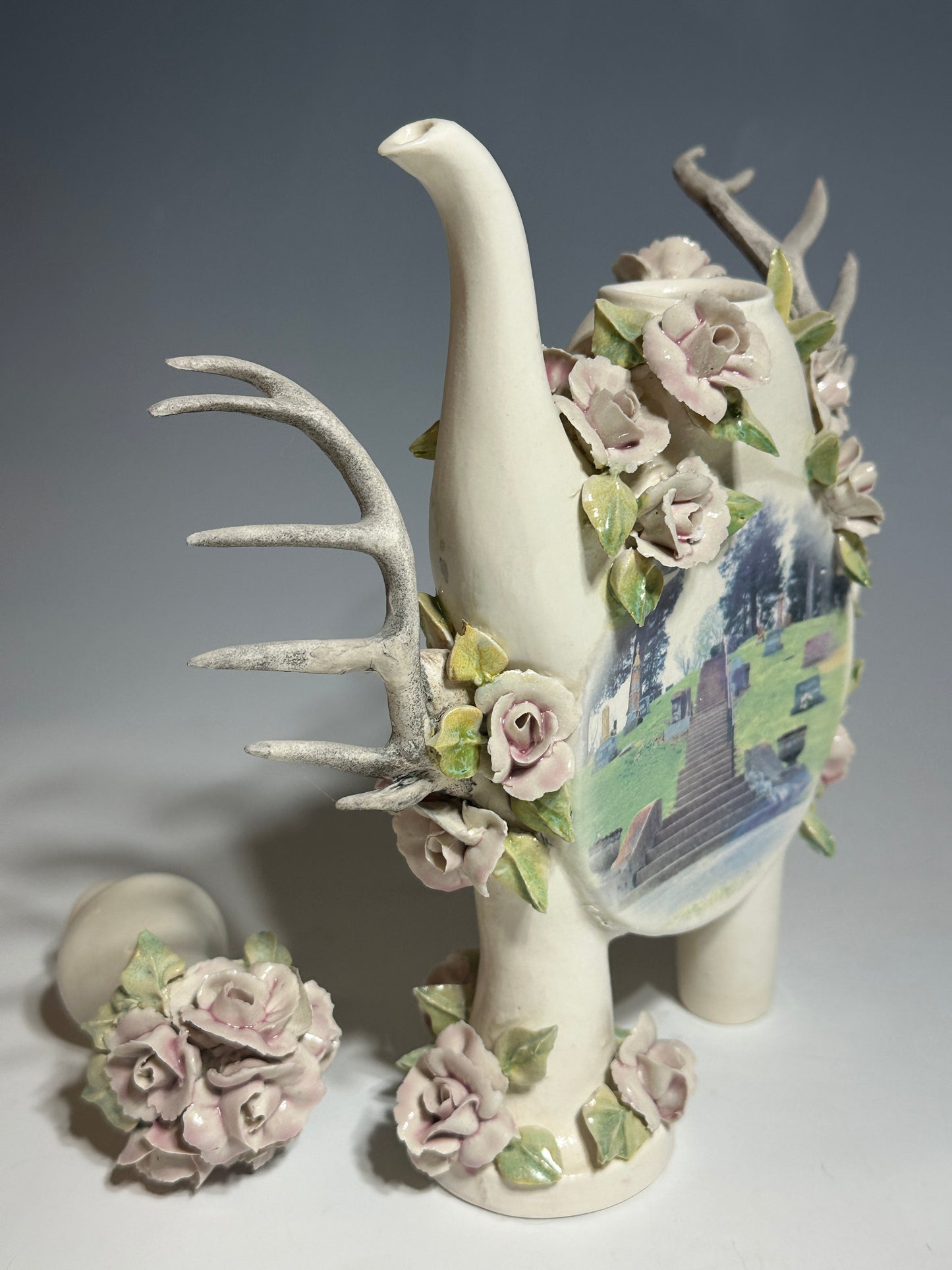 New Harmony Hauntings Porcelain Teapot