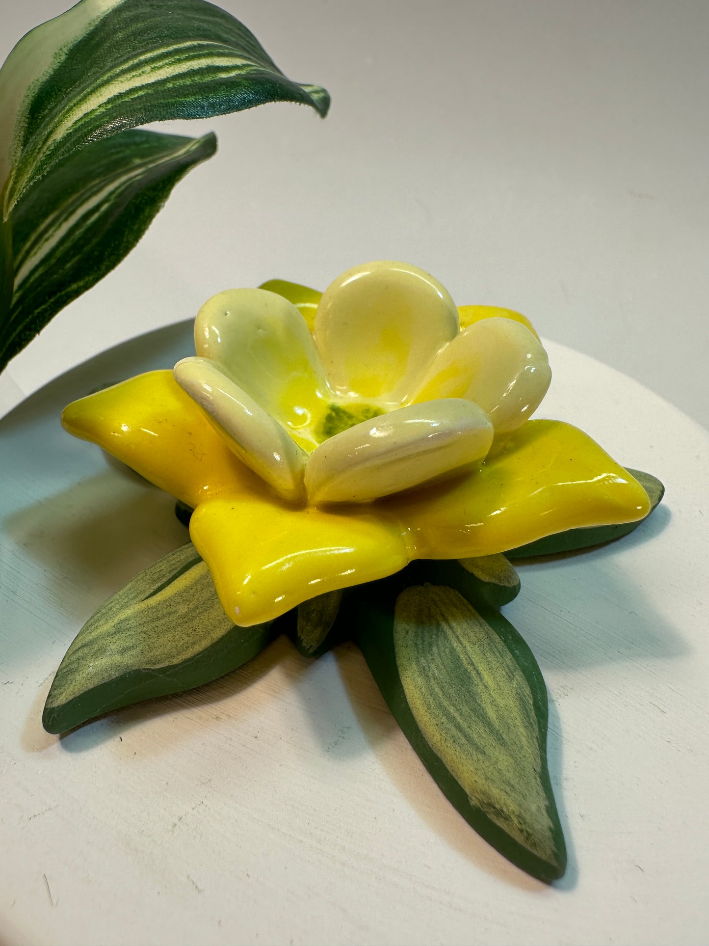 Yellow Columbine Ring Dish
