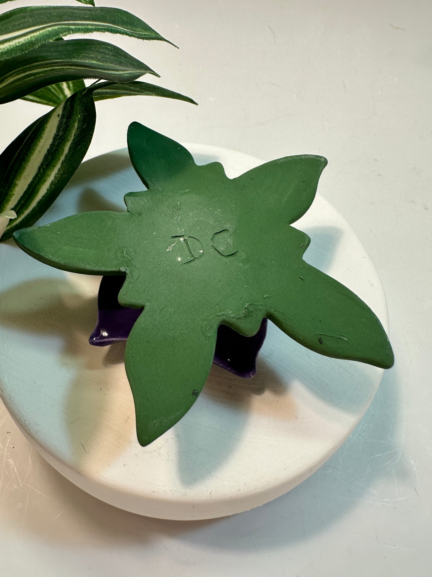 Purple Columbine Ring Dish