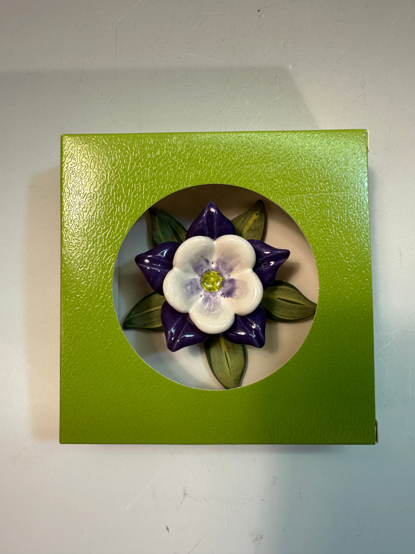 Purple Columbine Ring Dish