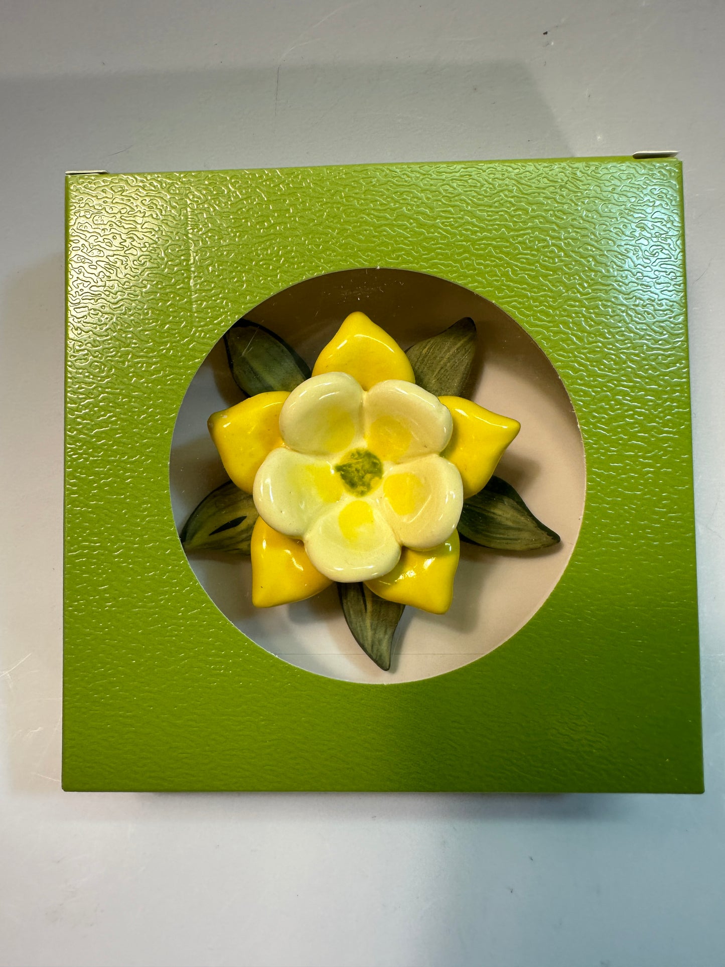 Yellow Columbine Ring Dish