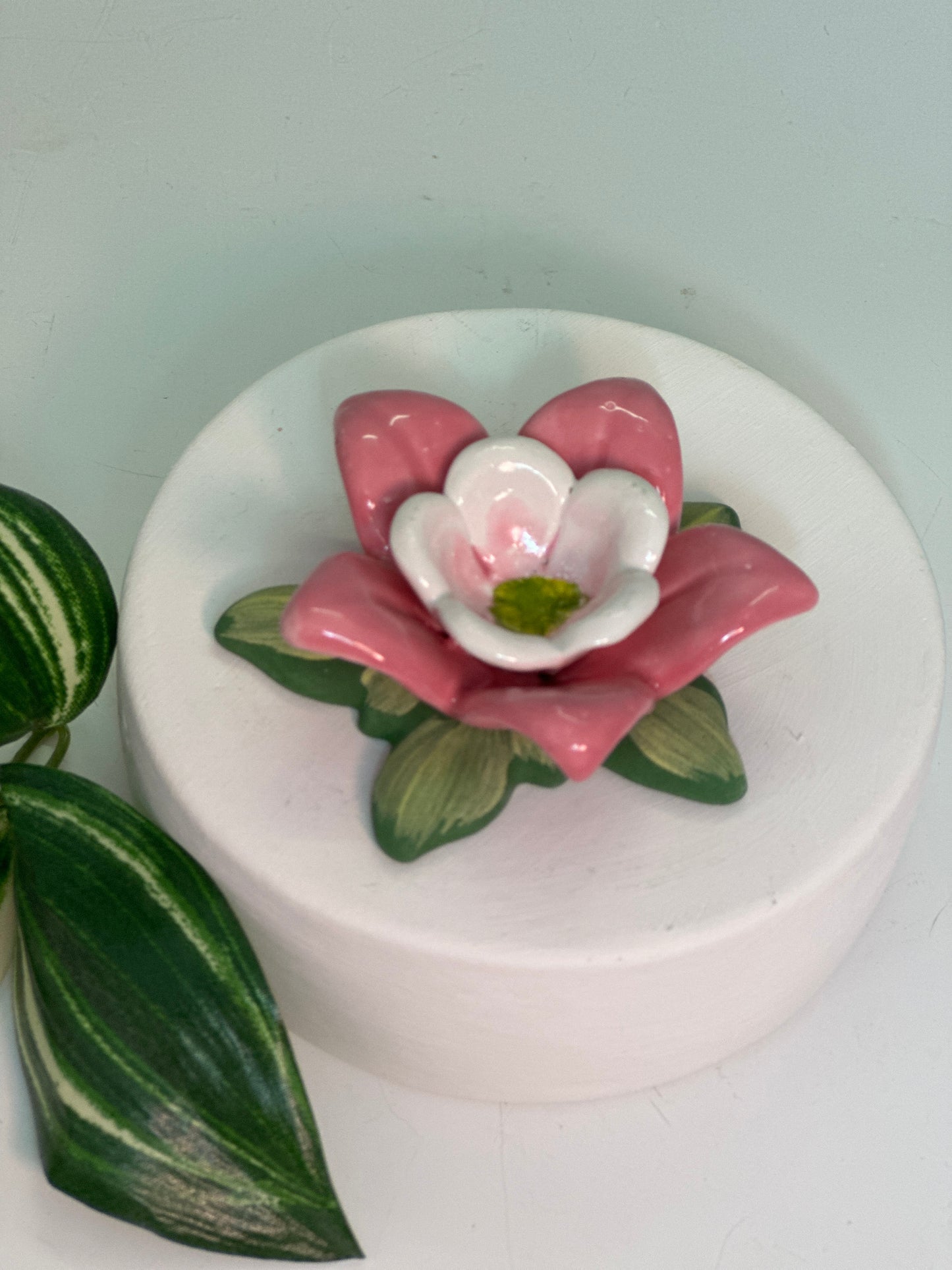 Pink Columbine Ring Dish