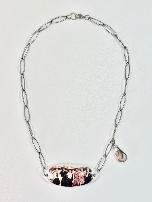 Vintage Cowgirl Bar Necklace