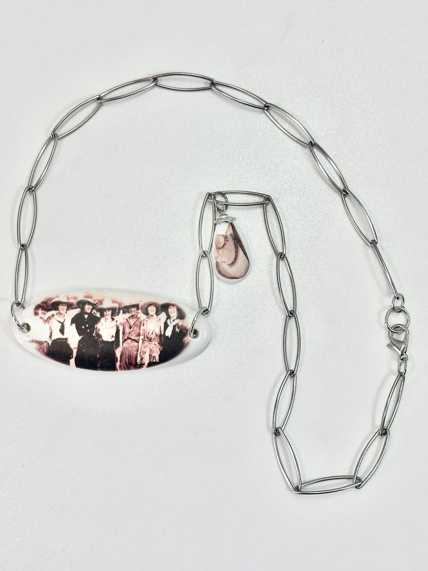 Vintage Cowgirl Bar Necklace