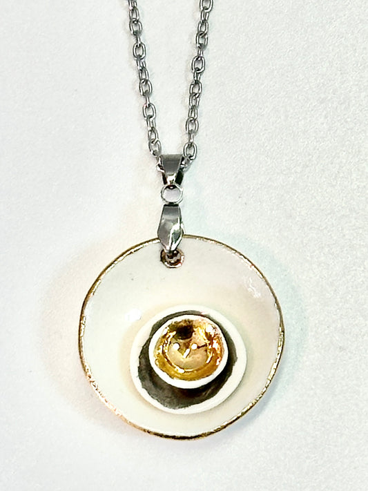 White/Silver/Gold Mixed Metal Nesting Bowls