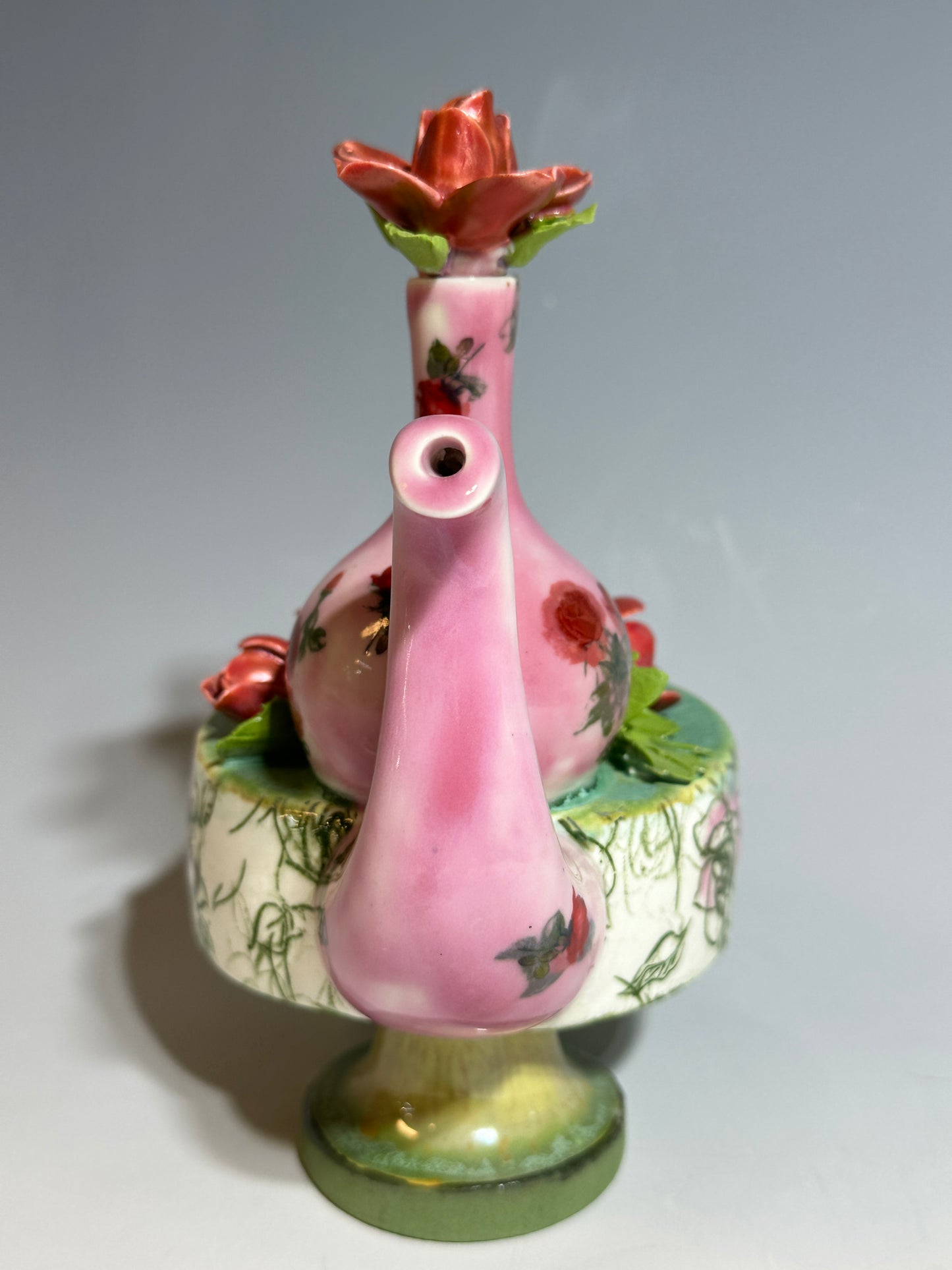 Pink Ming Vase Teapot