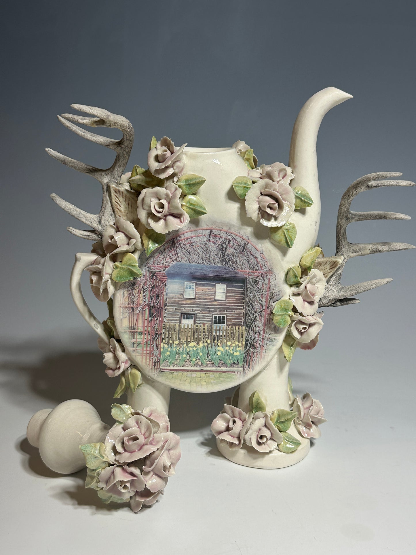 New Harmony Hauntings Porcelain Teapot