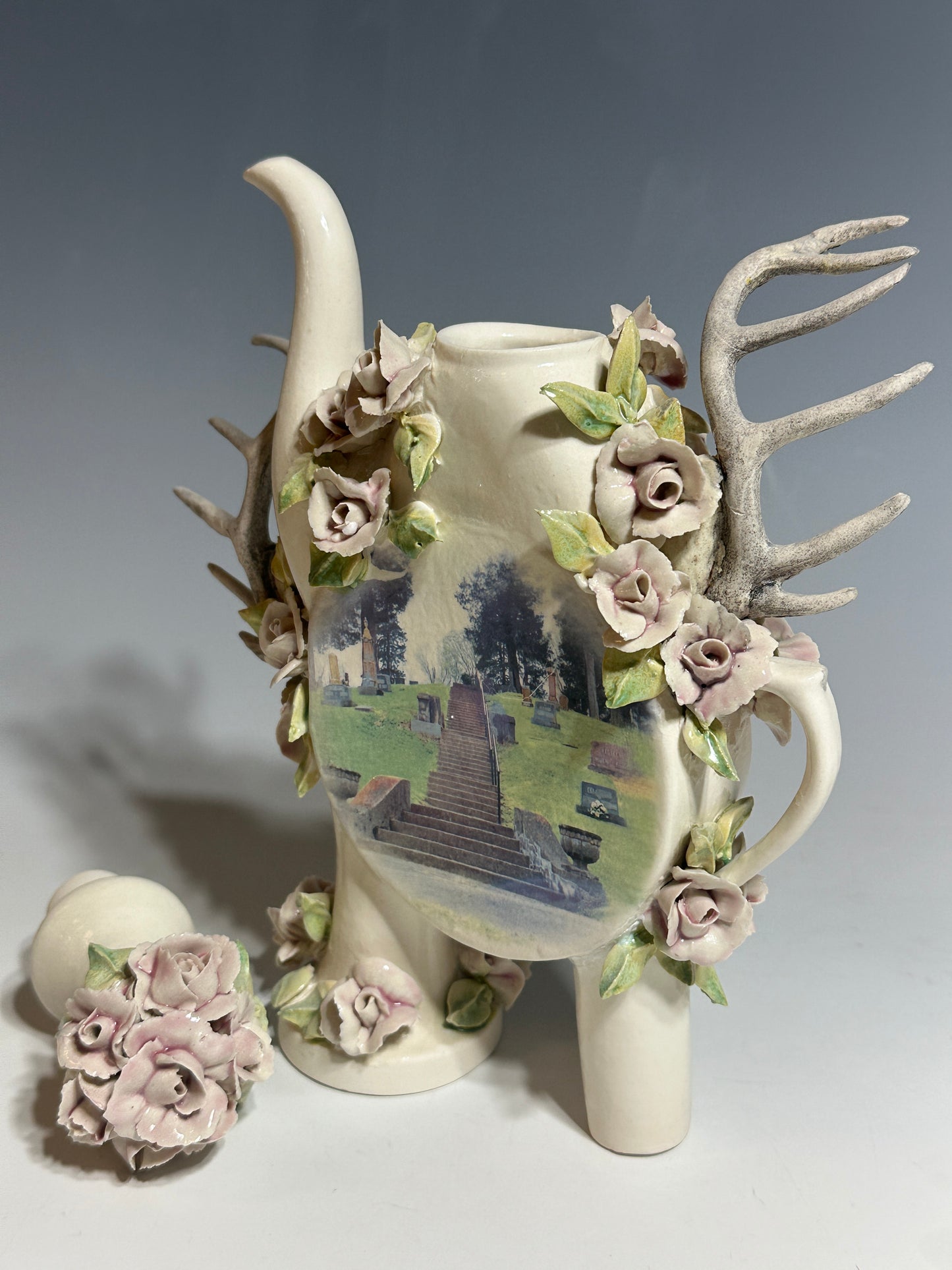 New Harmony Hauntings Porcelain Teapot