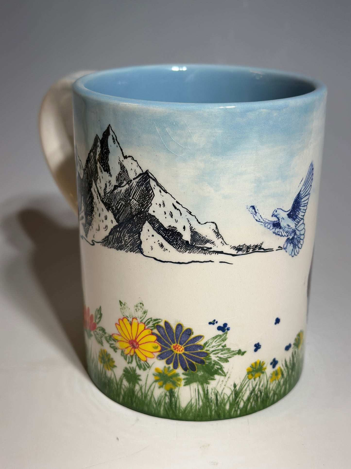 Bison Mountain Scene Mug