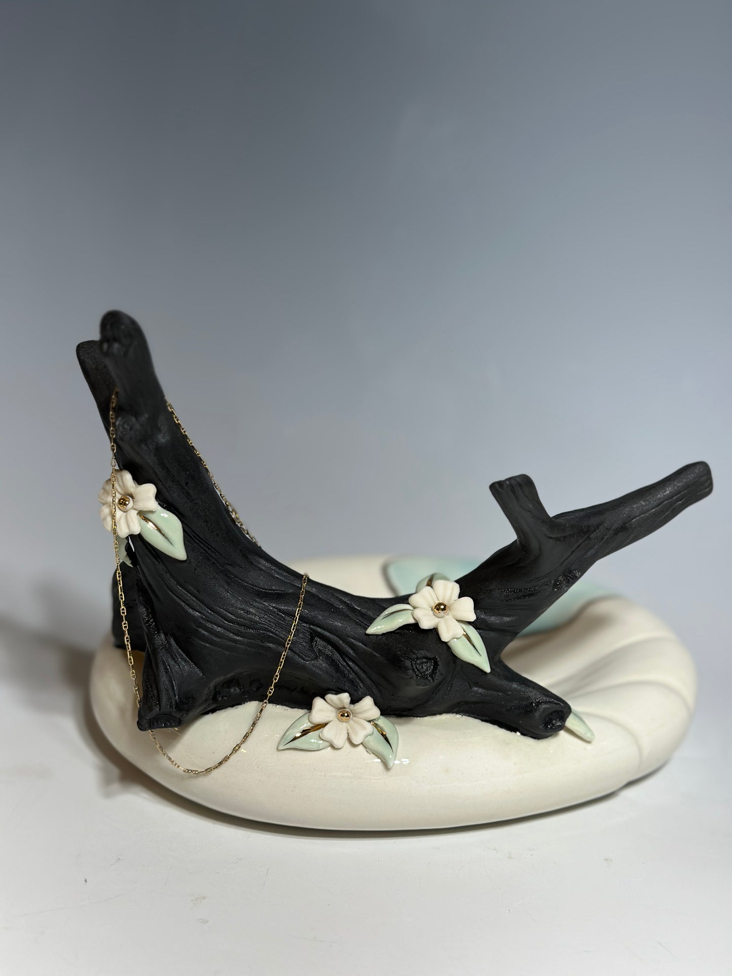 Porcelain Pond Jewelry Tray