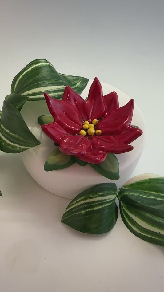 Poinsettia Ring Dish